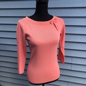 EUC VTG Classy NY Collection Peach Sweater